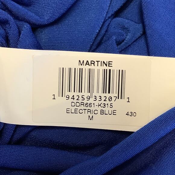 Dress the Population Size Medium Martine Electric Blue Cocktail Evening Women M - Picture 9 of 9